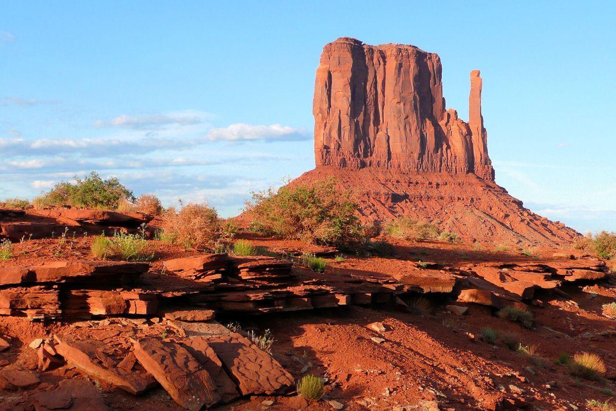 Monument Valley tan&uacute;hegyei az amerikai D&eacute;lnyugaton